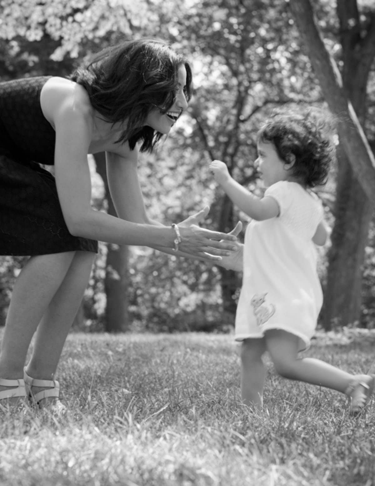 Suzy playing with her daughter.