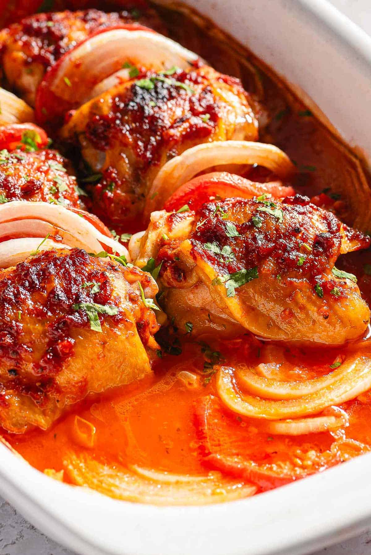 Baked chicken with tomato sauce best sale