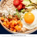 Savory oatmeal bowls pin image 1.