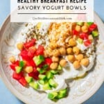 Savory Yogurt Bowls pin image 2.