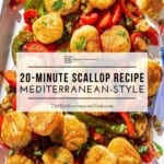 Pin image 2 for easy sautéed scallop recipe.