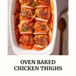 Baked Chicken Thighs pin image 3.