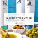 Cooking with olive oil guide pin image 1.