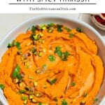 Roasted Carrot Hummus pin image 2.