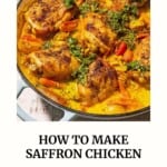 Pin image 3 for saffron chicken.