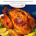 Pin image 2 for the Mediterranean Dish Thanksgiving turkey recipe.