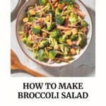 Broccoli salad pin image 3.