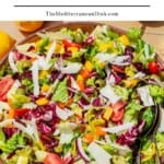 Italian chopped salad pin image 2.