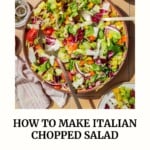 Italian chopped salad pin image 3.