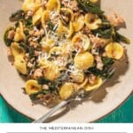 Pin image 1 for Orecchiette with Sausage and Broccoli Rabe.