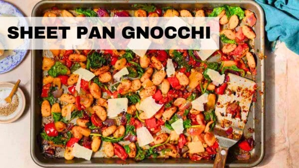 Video for sheet pan gnocchi.