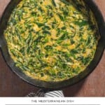 Spinach Feta Frittata pin image 1.