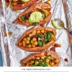 Stuffed sweet potatoes pin image 1.