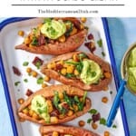 Stuffed sweet potatoes pin image 2.