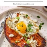 Sweet Potato Breakfast with Fried Eggs pin image 2.