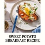 Sweet Potato Breakfast with Fried Eggs pin image 3.