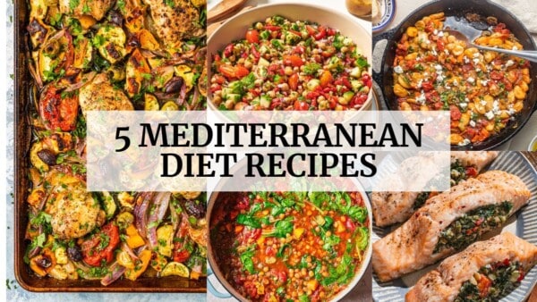 Video for 5 Mediterranean diet recipe.