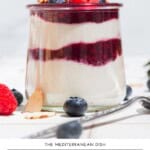 Cottage cheese yogurt parfaits pin image 1.