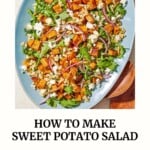 Sweet potato salad pin image 1.