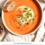 Sweet potato soup pin image 1.