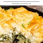 White Bean Spanakopita Skillet pin image 2.