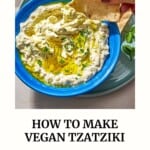 Vegan tzatziki pin image 3.