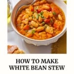 white bean stew pin image 2.